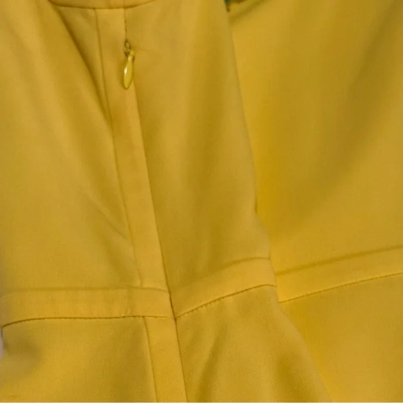 Tory Burch Yellow Dress with beaded neckline. Size 8. - Picture 5 of 6